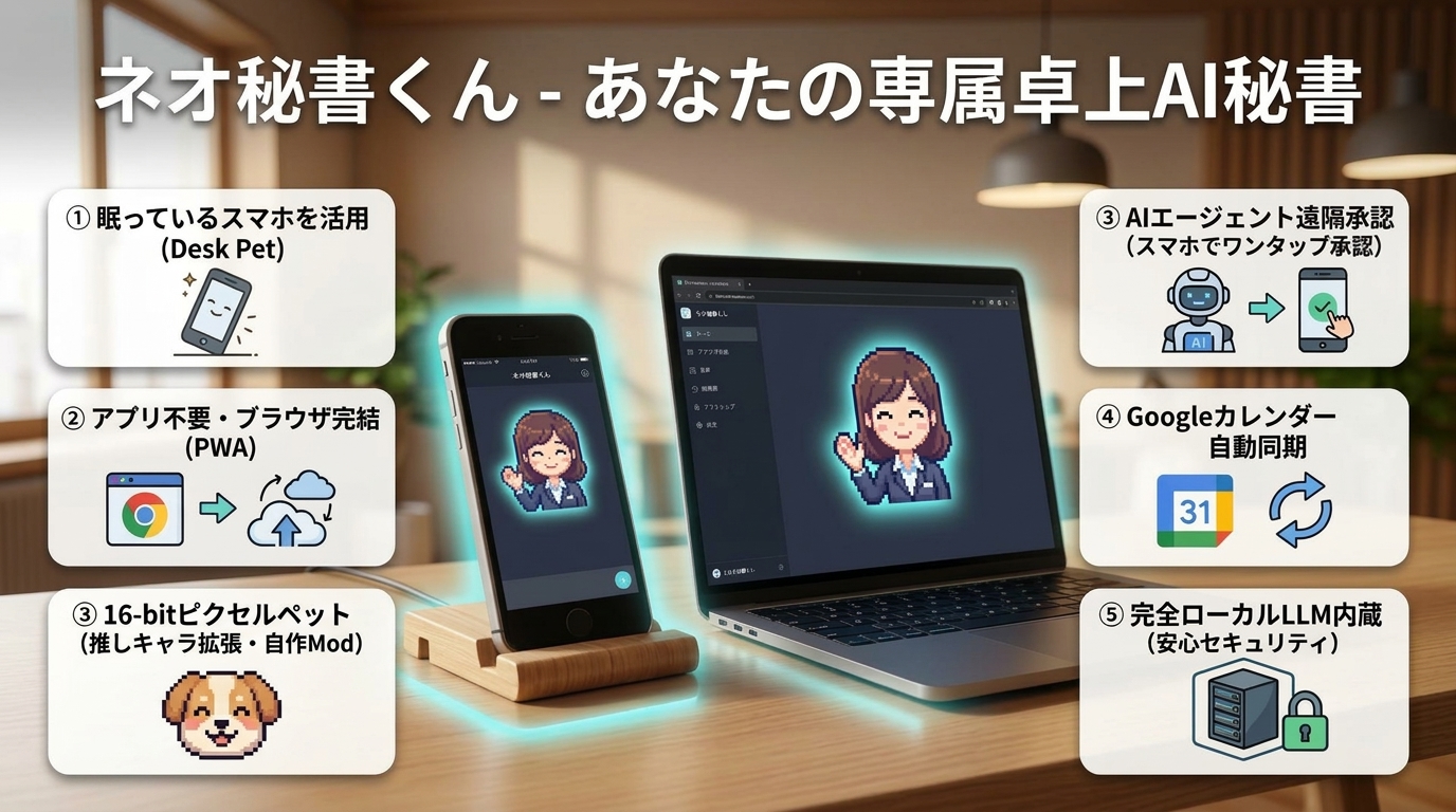 ネオ秘書くん メインインフォグラフィック